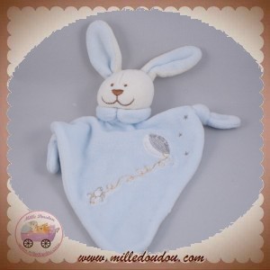 BRUIN'S BABY ON BOARD DOUDOU LAPIN PLAT BLEU HOCHET SOS