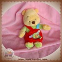 DISNEY DOUDOU OURS WINNIE SALOPETTE ROUGE POUET SOS