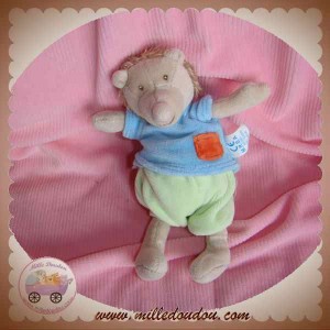 MRSA MOULIN ROTY DOUDOU HERISSON BEIGE PANTALON VERT SOS