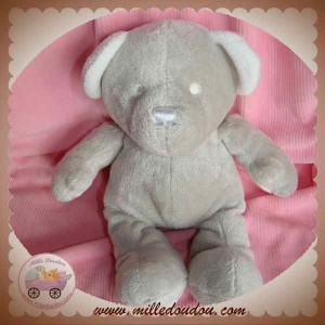 CADES SOS DOUDOU OURS GRIS BLANC