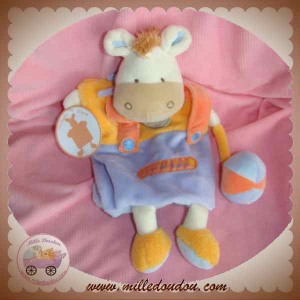 DOUDOU ET COMPAGNIE SOS ANE GRAINE DE DOUDOU MARIONNETTE ORANGE MAUVE