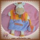 DOUDOU ET COMPAGNIE SOS ANE GRAINE DE DOUDOU MARIONNETTE ORANGE MAUVE