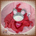 SIGIKID DOUDOU SOURIS GRIS PLAT ROSE ROUGE COEUR SOS