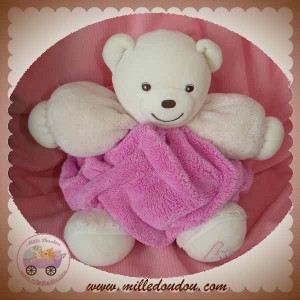 Doudou Kaloo Ours Petite Rose P'tit ourson joli 18cms - Rose