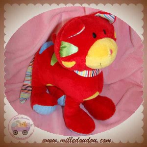 JELLYCAT JELLY KITTEN DOUDOU CHIEN ROUGE EVEIL SOS