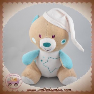 SUCRE D'ORGE DOUDOU OURS MAGIDOUX MARRON BLEU FLUORESCENT SOS