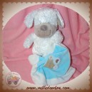 NICOTOY DOUDOU CHIEN BLANC MOUCHOIR BLEU SOS