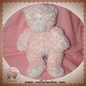 ANNA CLUB PLUSH DOUDOU OURS ROSE A POIL SOS