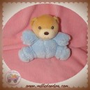 KALOO SOS DOUDOU OURS BEIGE CORPS PLUME BLEU