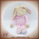 KLORANE DOUDOU LAPIN BEIGE CORPS ROSE SOS