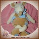 DOUDOU ET COMPAGNIE SOS SOURIS DOUVELOURS BLANCHE BEIGE BLEU 44 cm