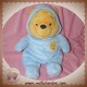 DISNEY DOUDOU OURS WINNIE JAUNE HABIT BLEU SOS