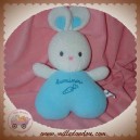 LUMINOU DOUDOU LAPIN BLANC FLUORESCENT BLEU CAROTTE SOS