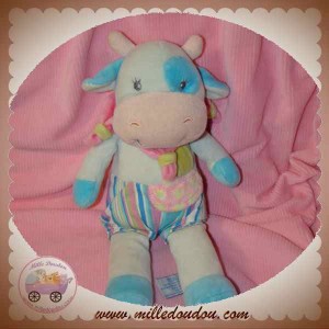 EDL DOUDOU VACHE GIRAFE BLEU ROSE SOS