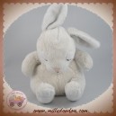 H&M H ET M DOUDOU PELUCHE LAPIN ECRU BLANC DORMEUR SOS