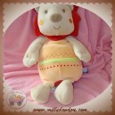 SUCRE D'ORGE SOS DOUDOU LION BEIGE CORPS ORANGE