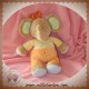 NICOTOY SOS DOUDOU ELEPHANT BEIGE CORPS ORANGE JAUNE