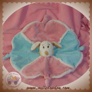 MAXITA SOS DOUDOU CHIEN PLAT OVAL ROSE BLEU ORANGE