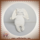 PETIT BATEAU DOUDOU LAPIN TISSU BLANC GRIS SOS