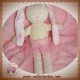 PETIT BATEAU DOUDOU LAPIN TISSU ROSE A POIS TUTU SOS