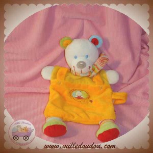 NICOTOY SOS DOUDOU OURS PLAT SALOPETTE ORANGE SOS