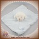 BOUT'CHOU MONOPRIX DOUDOU MOUTON AGNEAU BLANC CORPS PLAT BLEU