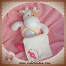 DOUDOU ET COMPAGNIE VACHE BONBON ROSE VEILLEUSE HS SOS