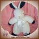 TARTINE ET CHOCOLAT SOS DOUDOU LAPIN BLANC MAINS PIEDS BLEU MARINE 34 cm