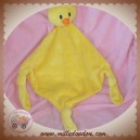 CARRE BLANC DOUDOU CANARD POUSSIN PLAT JAUNE SOS