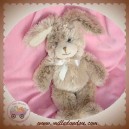 GIPSY DOUDOU LAPIN BOUCLETTE ECRU REFLET MARRON FONCE SOS