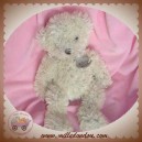 HISTOIRE D'OURS DOUDOU OURS BOUCLETTE ECRU REFLET MARRON SOS