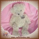 HISTOIRE D'OURS DOUDOU OURS BOUCLETTE ECRU REFLET MARRON SOS