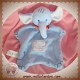 TCM DOUDOU ELEPHANT PLAT EPONGE BLEU FOULARD SOS