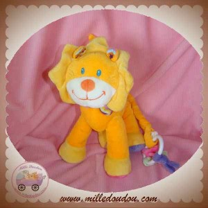 POMMETTE SOS DOUDOU LION ORANGE JAUNE MUSICAL