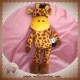 MGM DOUDOU GIRAFE TACHETE MARRON JAUNE SOS