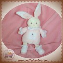 NOUNOURS DOUDOU LAPIN HOCHET CORPS ROSE BLANC COEUR SOS