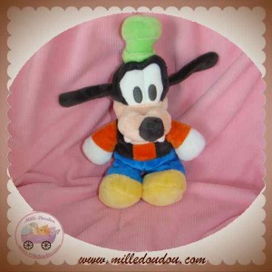 DISNEY SOS DOUDOU DINGO CHIEN NOIR ORANGE BLEU NICOTOY DISNEY SOS DOUDOU DINGO CHIEN NOIR ORANGE BLEU NICOTOY