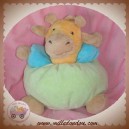 NOUNOURS SOS DOUDOU GIRAFE ORANGE BOULE VERTE BEIGE 