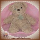 HISTOIRE D'OURS DOUDOU OURS BOUCLETTE POIL BEIGE MARRON SOS