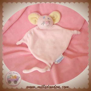 BABYGRO DOUDOU SOURIS PLAT ROSE SOS