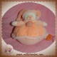 DOUDOU ET COMPAGNIE OURS ORANGE MUSICAL ROND MACARON SOS