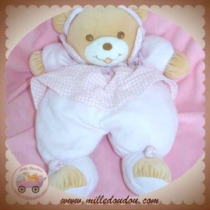 TAKINOU DOUDOU OURS PRINCESSE TAM TAM ROSE VICHY MQ SAC SOS