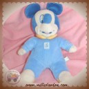 DISNEY NICOTOY DOUDOU MICKEY SOURIS BLEU PASTEL SOS