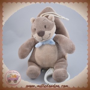 NOUKIE'S DOUDOU ECUREUIL LEON TIDOU MUSICAL TAUPE SOS