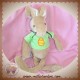 EGMONT TOYS SOS DOUDOU LAPIN KANGOUROU BEIGE HAUT VERT