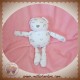 VERTBAUDET DOUDOU OURS BLANC ETOILE NUAGE GRIS SOS