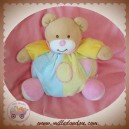 MGM SOS DOUDOU OURS BEIGE BOULE BLEU VERT ROSE ROND CARRE