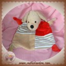 STERNTALER DOUDOU CHIEN PLAT BEIGE PLAT ROUGE HOCHET SOS