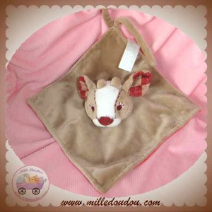 HAPPY HORSE DOUDOU FAON PLAT MARRON ROUGE SOS