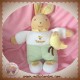 TAKINOU DOUDOU LAPIN BEIGE JAMBES JAUNE VERT POUSSIN MUSICAL SOS